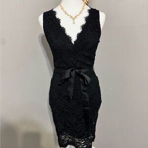 Elegant Black Lace Dress